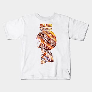 Afro Beauty - Melanin Goddess Kids T-Shirt